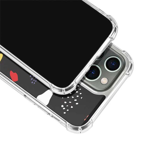 Dark Color Pop iPhone 15 Pro Clear Case